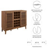 Modway Render Bar Cabinet With Walnut Finish EEI-6156-WAL