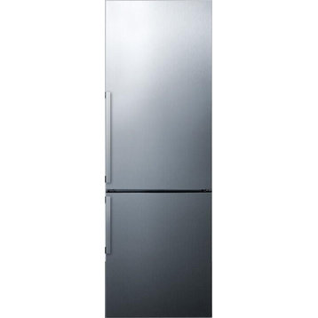 Summit 24 Inch Counter Depth Freestanding Refrigerator in Stainless Steel