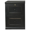 Eagle Furniture Coastal 2-Drawer File Cabinet, Black