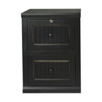 Eagle Furniture Coastal 2-Drawer File Cabinet, Black