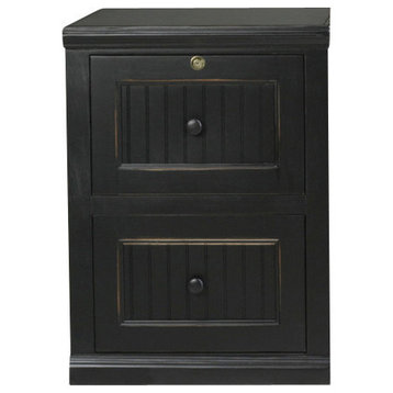 Eagle Furniture Coastal 2-Drawer File Cabinet, Soft White