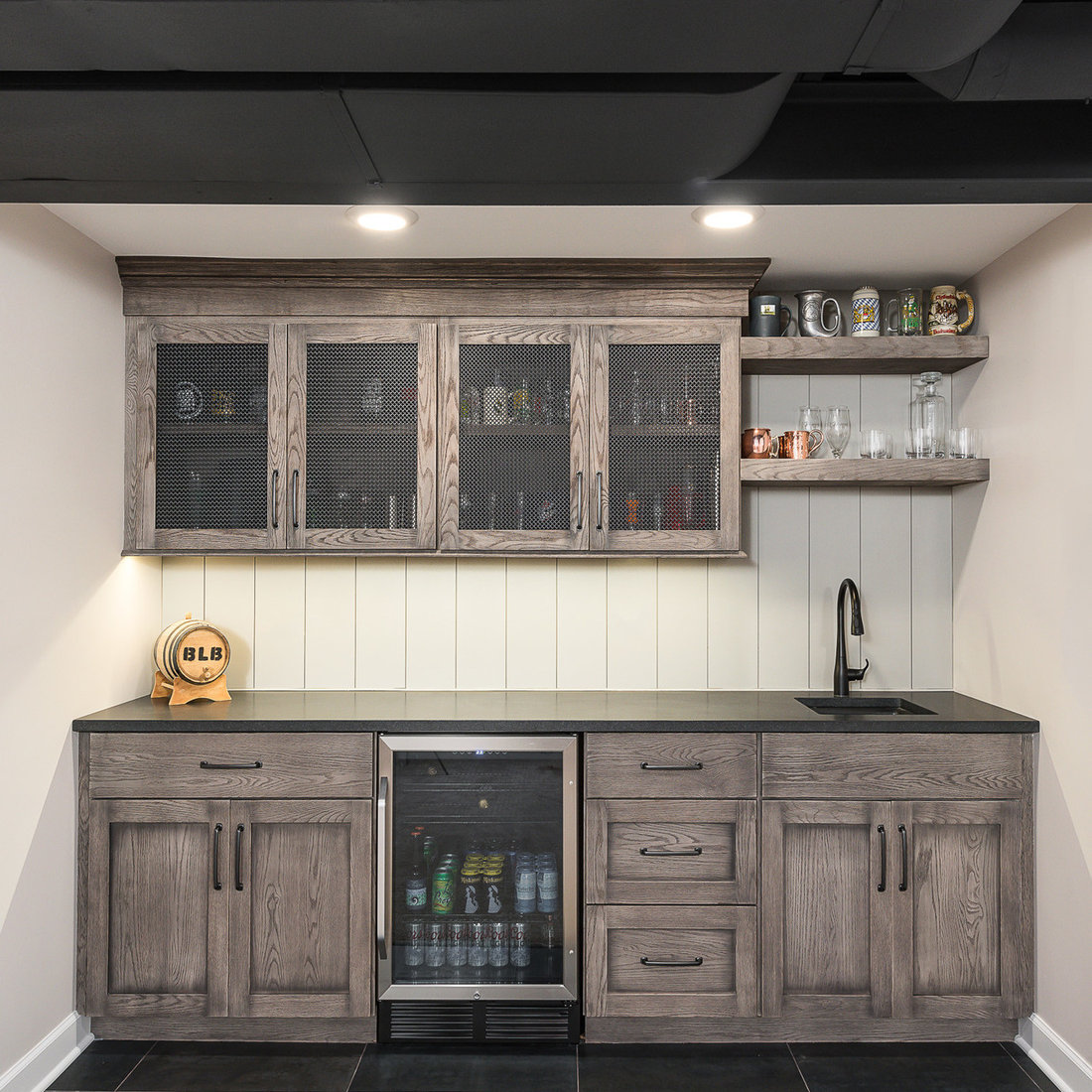 Transitional Basement & Bath Remodel - Naperville