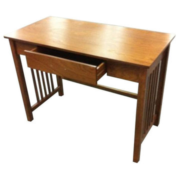 Sierra Writing Desk, Oak With Pull out Drawer and Solid Wood Legs