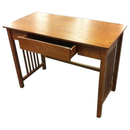 Sierra Writing Desk, Oak With Pull out Drawer and Solid Wood Legs