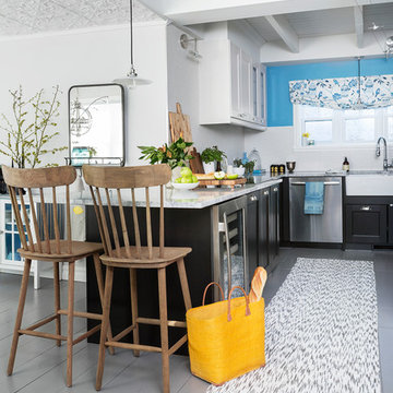 Blue kitchen