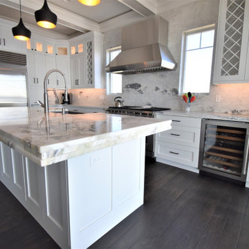 Beech White Kitchen at Beach Front, Clinton CT