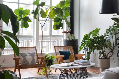 Living room - contemporary living room idea in San Francisco