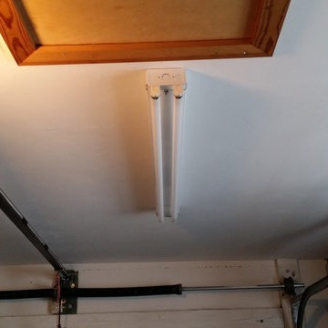 Garage Lighting Upgrade and bringing up to code (Aesthetically)