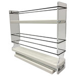Vertical Spice - 2x1.5x11 Spice Rack Drawer, Cream - This is as skinny as it gets. Utilize this unit to get the most out of your unused space. Shorter than the 2 x 2 x 11 model for height challenged spaces.