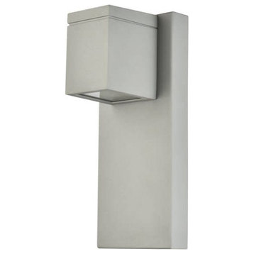 Elegant Lighting LDOD4007 Raine 4-3/4"W LED Outdoor Wall Sconce - Silver