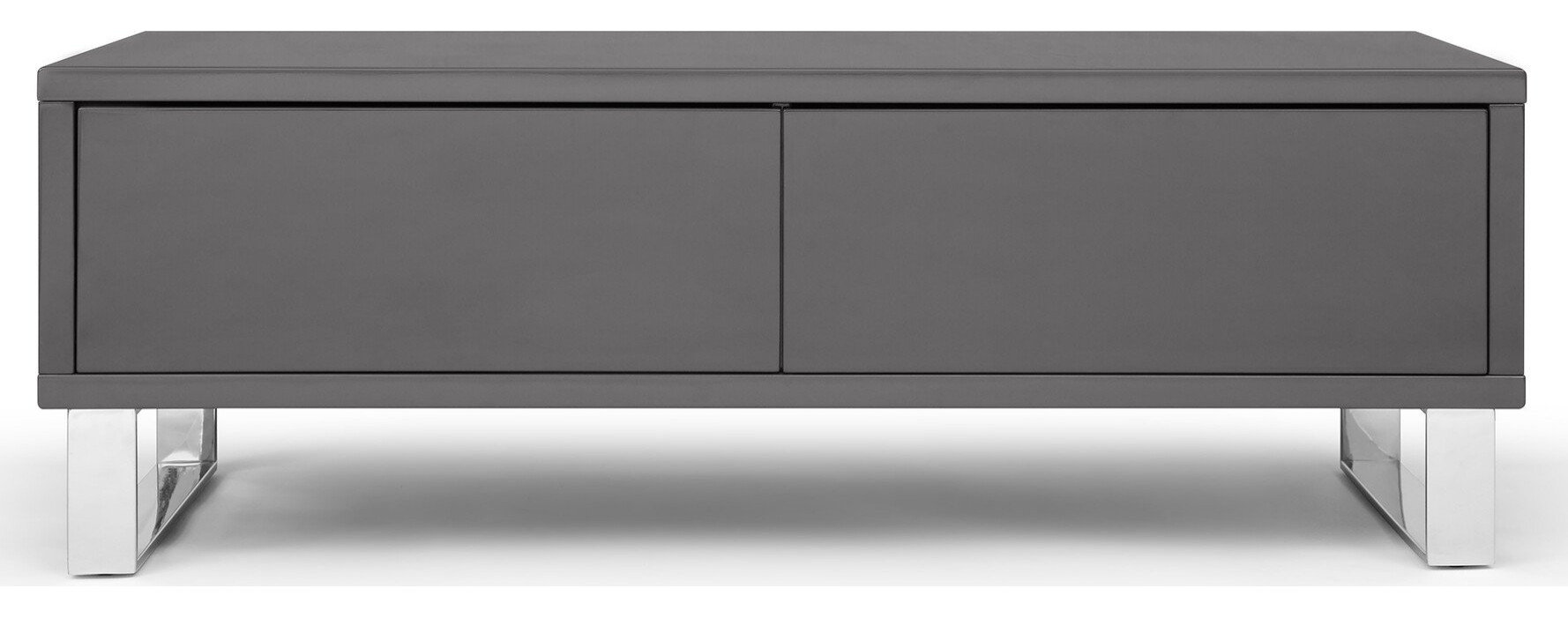 Zuri Furniture Modern Neve Coffee Table High Gloss Gray Lacquer - Contemporary - Coffee Tables ...