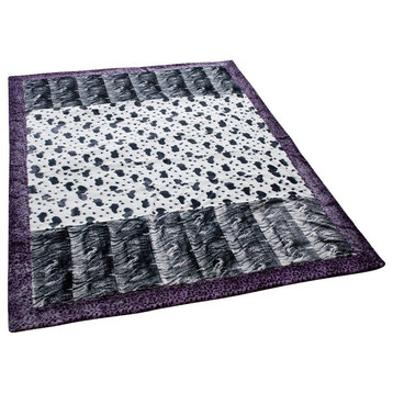 Onitiva - Tasteful Life -A Patchwork Throw Blanket (86.6 by 63 inches)