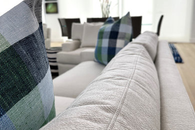 Inspiration for a transitional living room remodel in Other