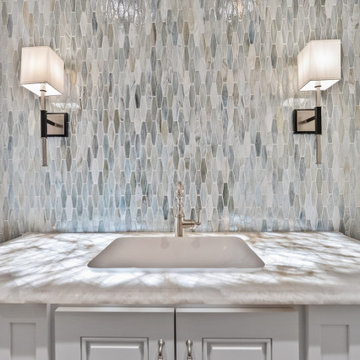 Iceberg Extra Quartzite Powder Room Backlit Vanity Top