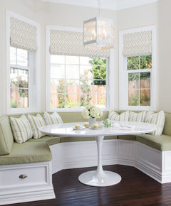 Bay window table and bench deals