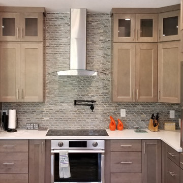 Transitional Kitchen Update Done in a Smoke Finish
