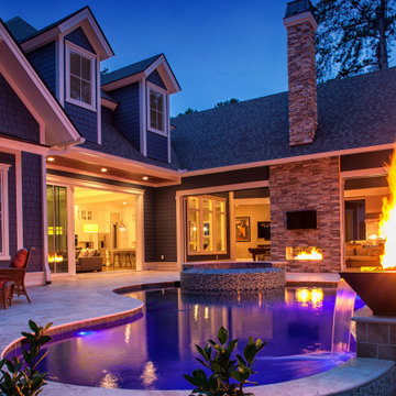 Bluffton Negative Edge Pool and Elevated Spa