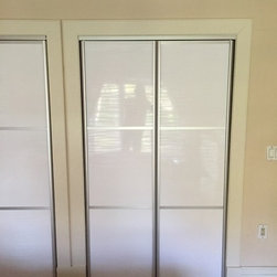 BFD-07 WengeWhite Obscure Glass Single Bi-Fold Door - Interior Doors