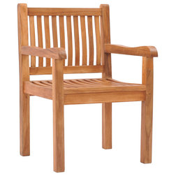 Transitional Outdoor Dining Chairs by Chic Teak