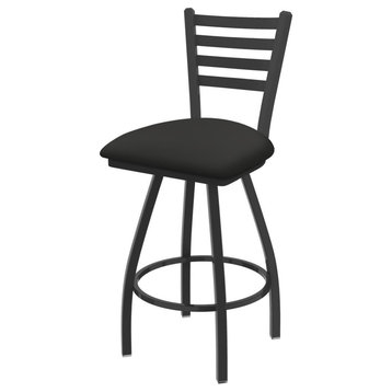 XL 410 Jackie 25 Swivel Counter Stool with Pewter Finish and Canter Iron Seat