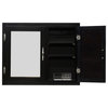 Bi-view Double Door Wood Surface or Recessed Medicine Cabinet