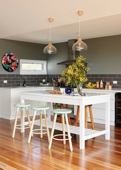 Transitional Kitchen by Siobhan Donoghue Design