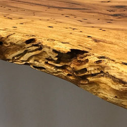 Spalted wormy pecan entry table - Products