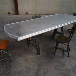 Zinc Tables | Habersham Table - Kitchen Countertops