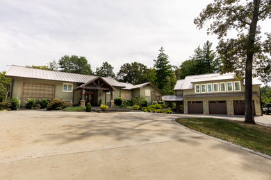 Example of an eclectic exterior home design in Nashville