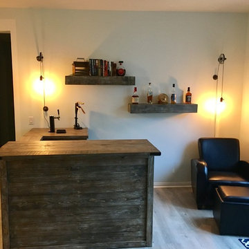 L-Shaped Bar with Kegerator