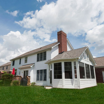 Screened Porch Addition with Eze Breeze Screen Windows