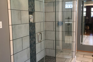 Inspiration for a modern bathroom remodel in Other
