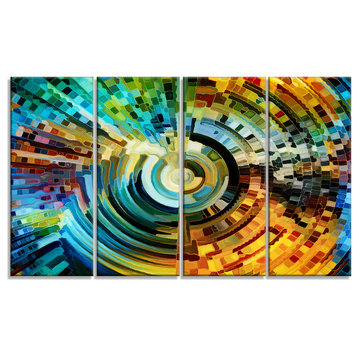 "Paths of Stained Glass" Abstract Canvas Artwork