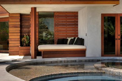 Example of a trendy patio design in Los Angeles with no cover