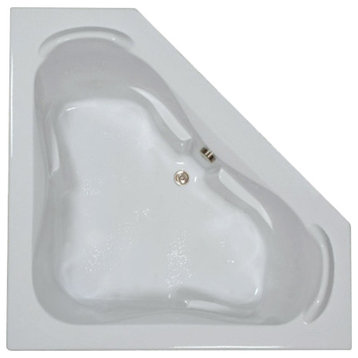 60"L x 60"W WaterTech Corner Bathtub, White