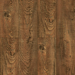 Rustic Stonehouse Oak Waterproof WPC (Wood Plastic Core) with Attached Pad - Vinyl Flooring