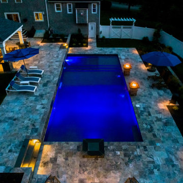 Pembroke 20'x44' PermaCrete Vinyl Liner In Ground Swimming Pool