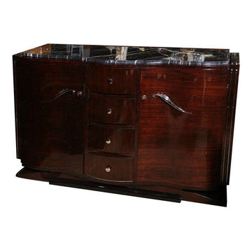 Art Deco furniture after refinish and restoration .