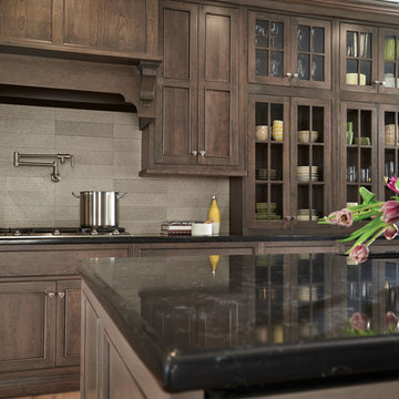 Traditional Kitchen with Fieldstone Cabinetry