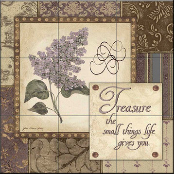 Tile Mural, Treasure The Small Things by Jo Moulton