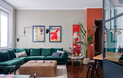 Italy Houzz Tour: A Small Colourful Flat Inspired by Le Corbusier