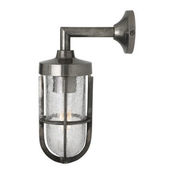 CLADACH BRASS WELL GLASS WALL LIGHT IP65 - Bathroom Wall Lights