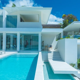 Oberirdisches, Großes Maritimes Pool im Vorgarten in Sunshine Coast