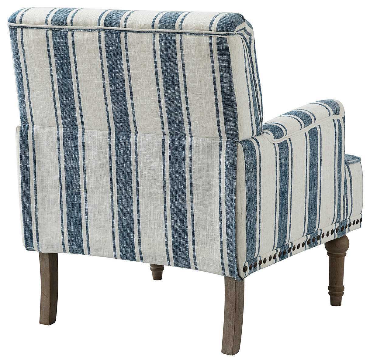 Comfy Living Room Armchair With Stripe Design French Country