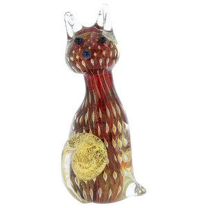 GlassOfVenice Murano Glass Venetian Wild Cat 