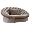 Divani Casa Cosmopolitan Modern Fabric Sofa Chair, Beige