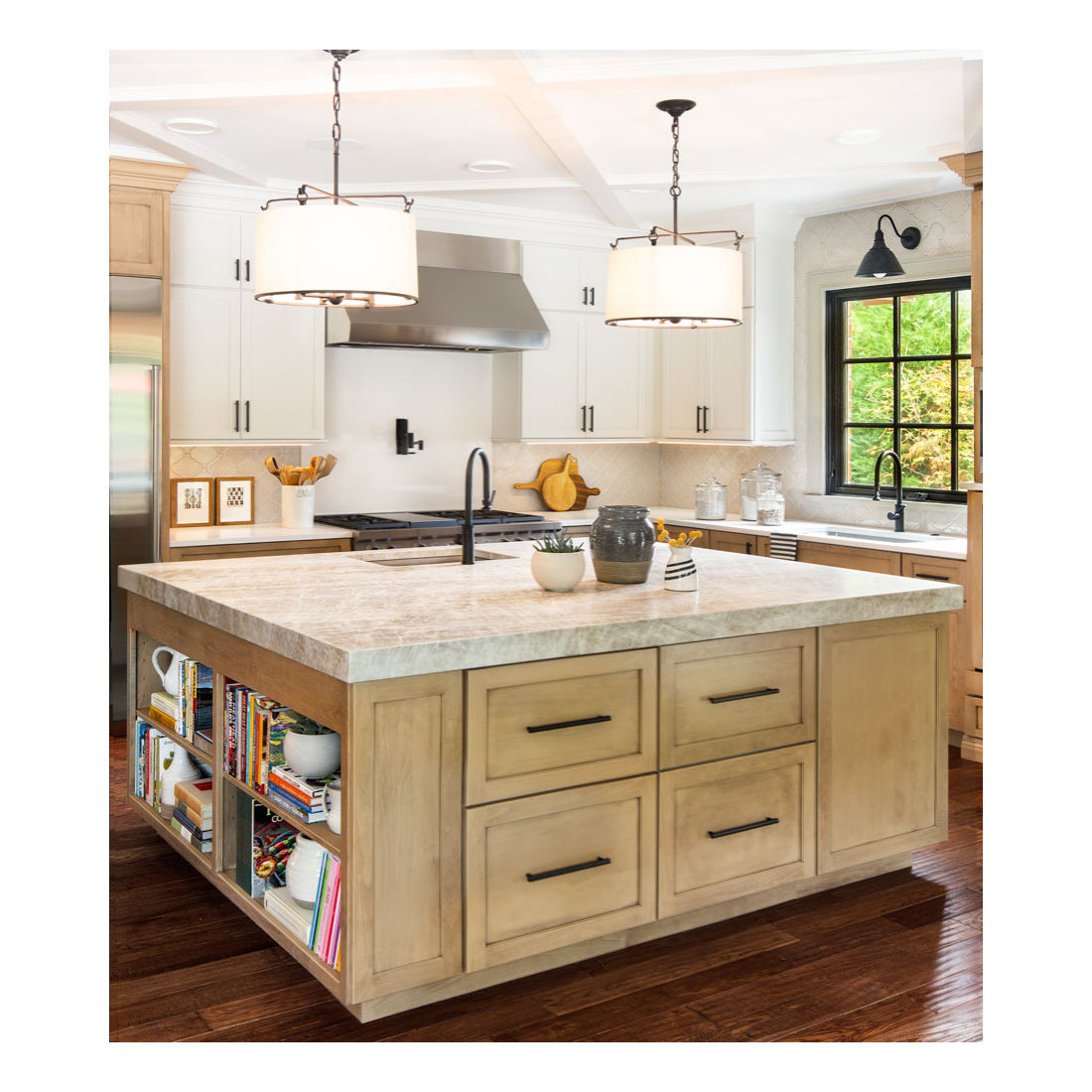 Two-Toned Warm Kitchen Remodel