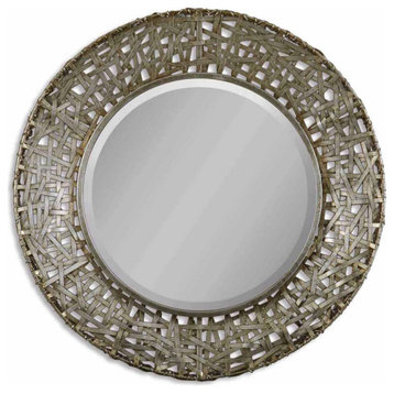 Uttermost Alita Champagne Woven Metal Mirror