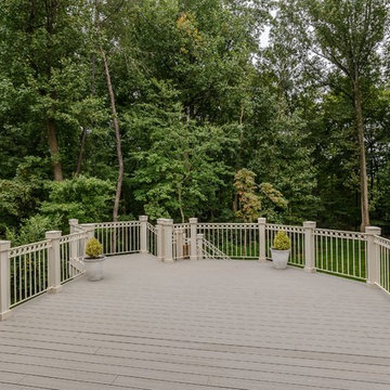 Deck and back yard