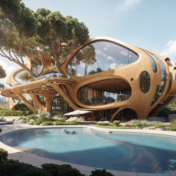 "The Wooden Egg - An Organic Parametric Nest"